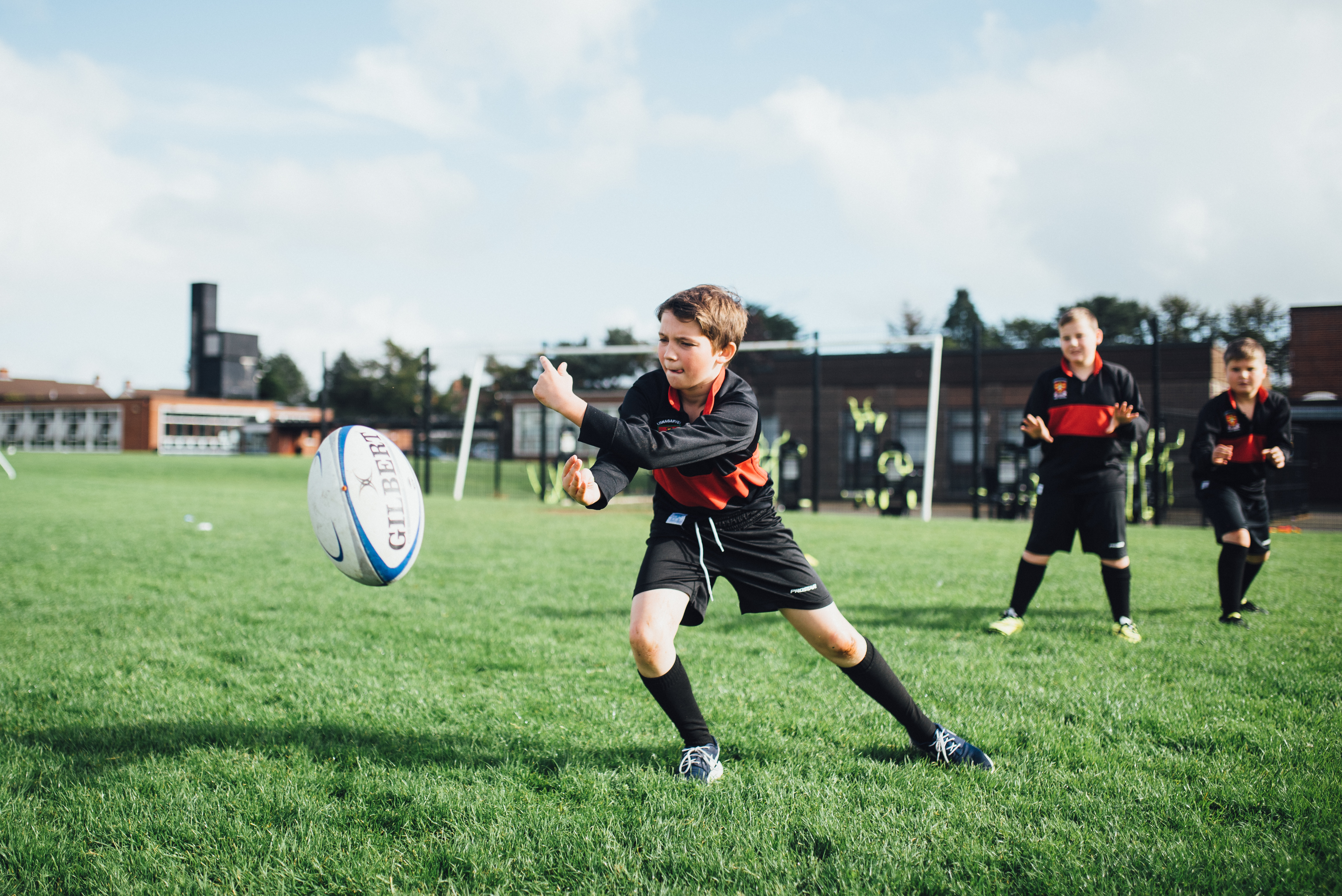 Students Playing Rugby